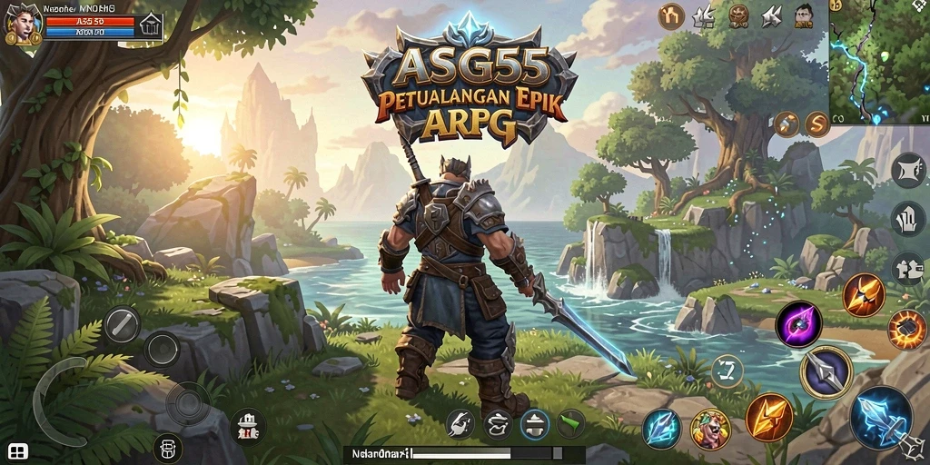 Tangkapan layar gameplay <strong>ASG55</strong> yang menampilkan aksi pertempuran yang mendebarkan.