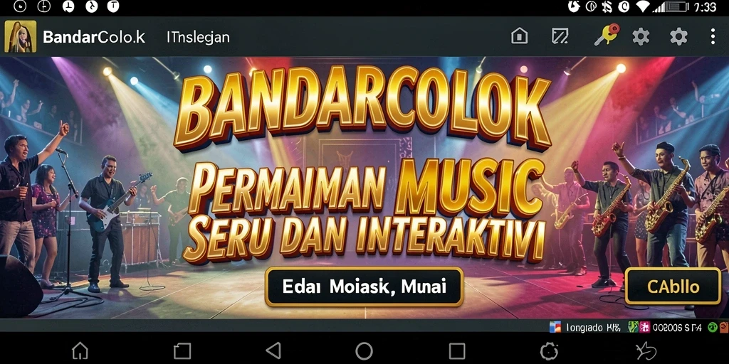 Tampilan gameplay BANDARCOLOK yang penuh warna dan interaktif.