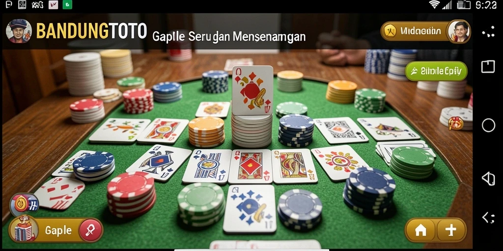 Menampilkan gameplay seru dari BANDUNGTOTO, permainan Gaple yang menarik.