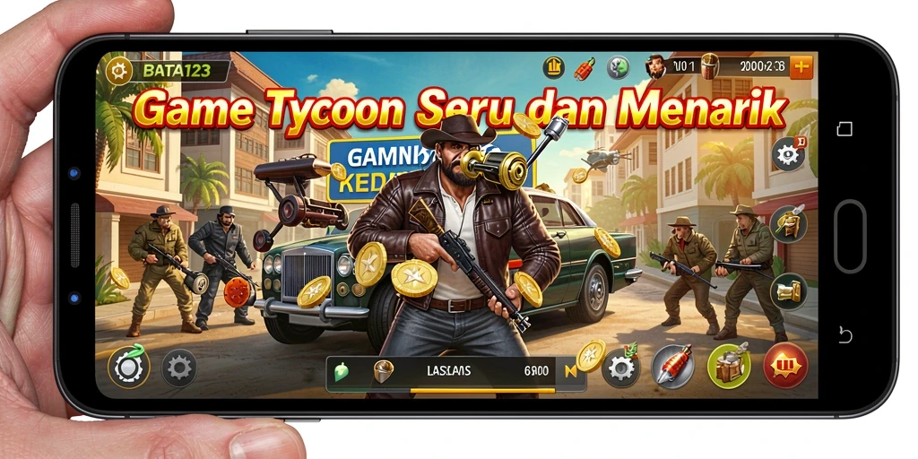 Tampilan utama gameplay BATA123 dengan elemen Tycoon yang menarik.