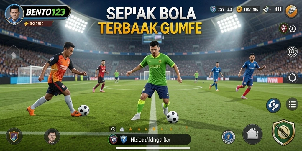 Tampilan gameplay BENTO123 yang mendebarkan dalam sepak bola.