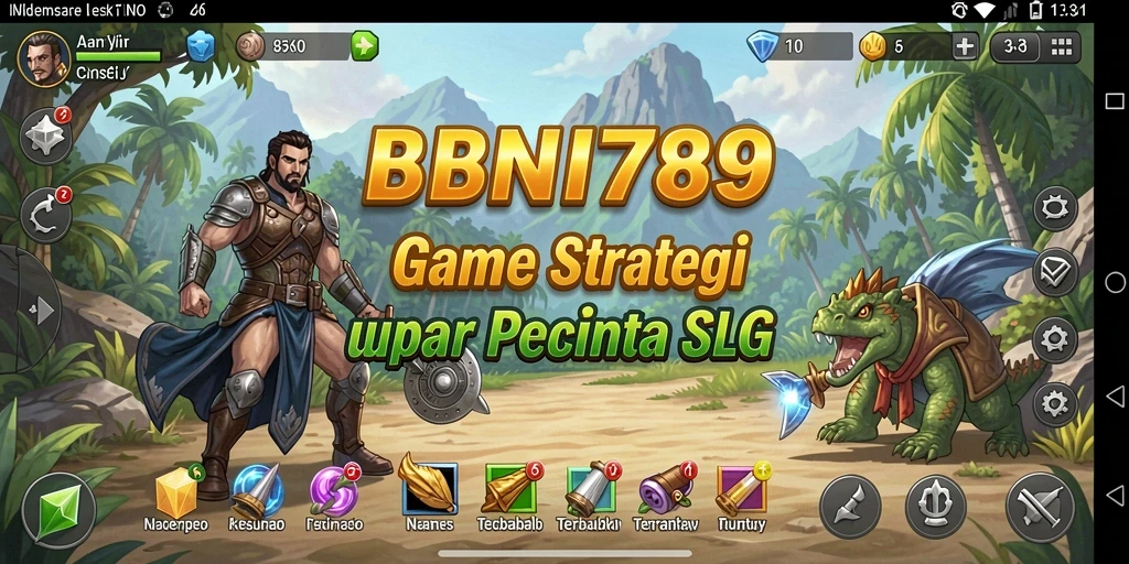 Tampilan gameplay SLG yang seru dan menantang di BNI789.