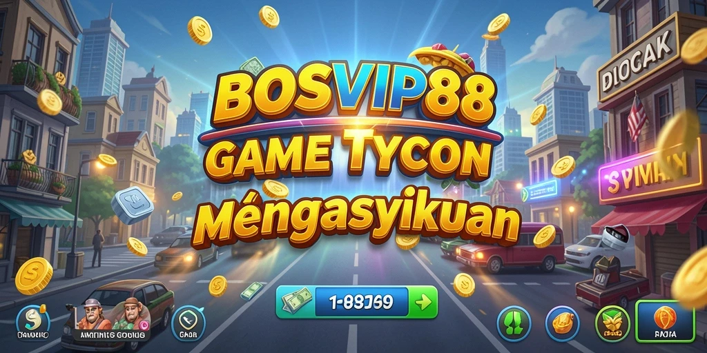 Tangkapan layar gameplay <strong>BOSVIP88</strong> menampilkan pengelolaan bisnis yang seru dan menyenangkan.