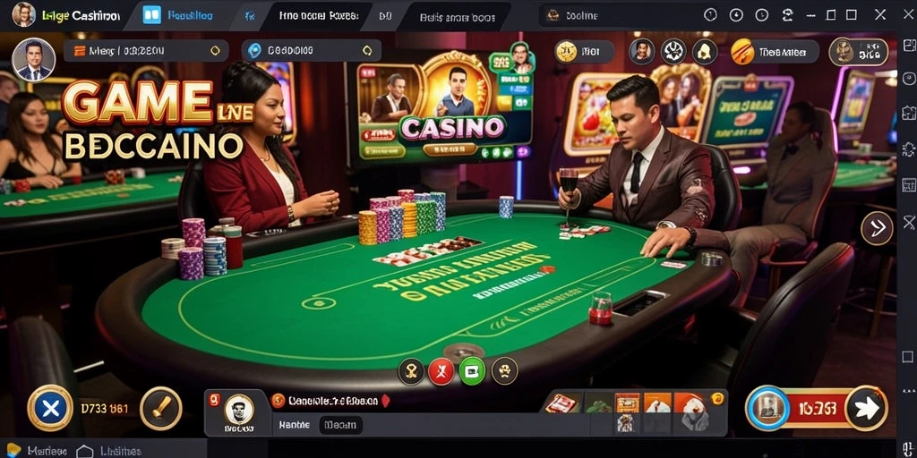 Tampilan gameplay seru D73 dalam Live Casino dengan dealer profesional.