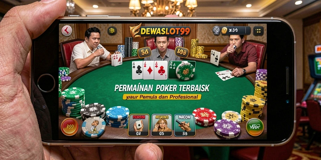 Tampilan gameplay seru dari DEWASLOT99 dalam permainan Poker.