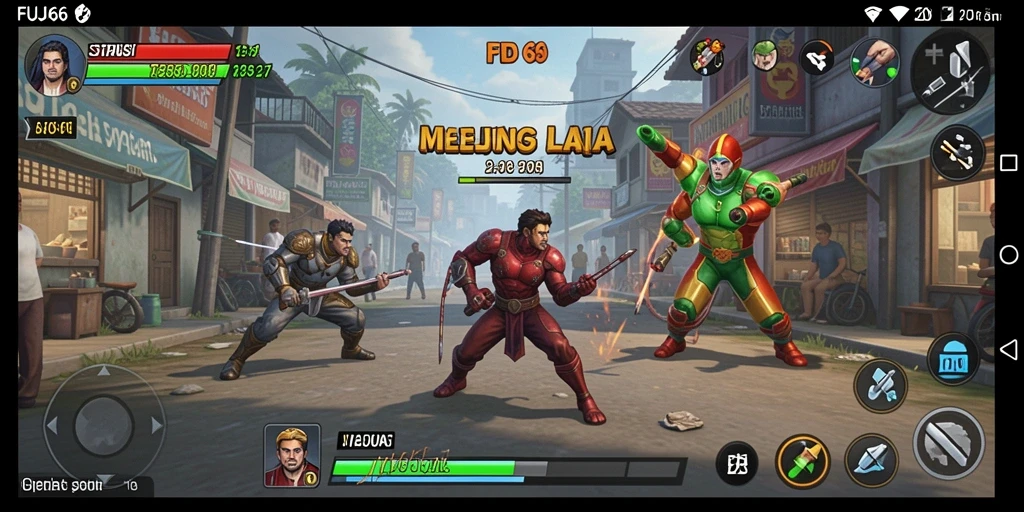 Screenshot menampilkan aksi seru dalam gameplay strategis FUJI66.