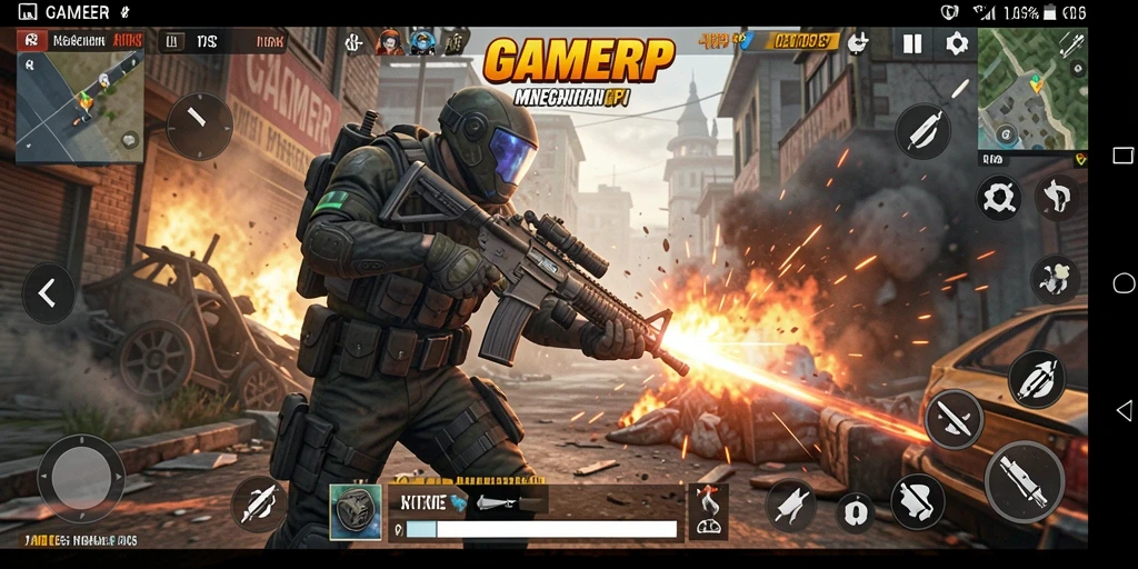 Tampilan gameplay menegangkan di GAMERP dengan aksi seru.