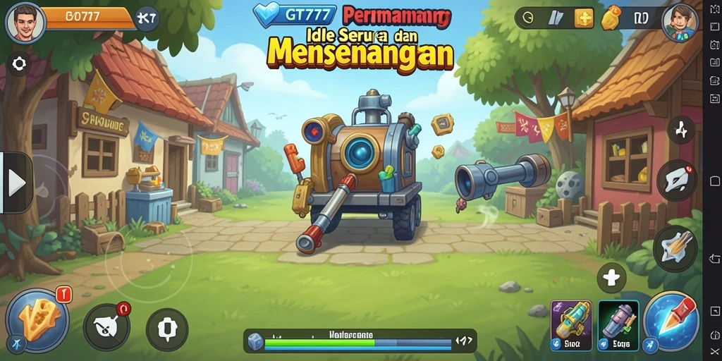 Tampilan gameplay <strong>GT777</strong> dengan fitur Idle yang menarik.