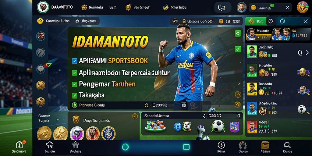 Screenshot IDAMANTOTO menampilkan fitur taruhan langsung yang menarik.