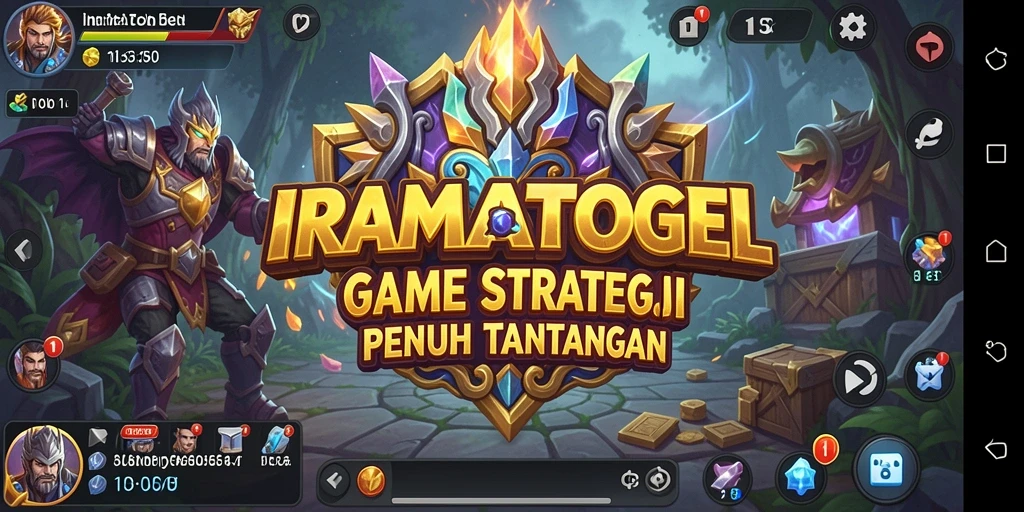 Screenshot IRAMATOGEL menampilkan gameplay strategi yang intens.
