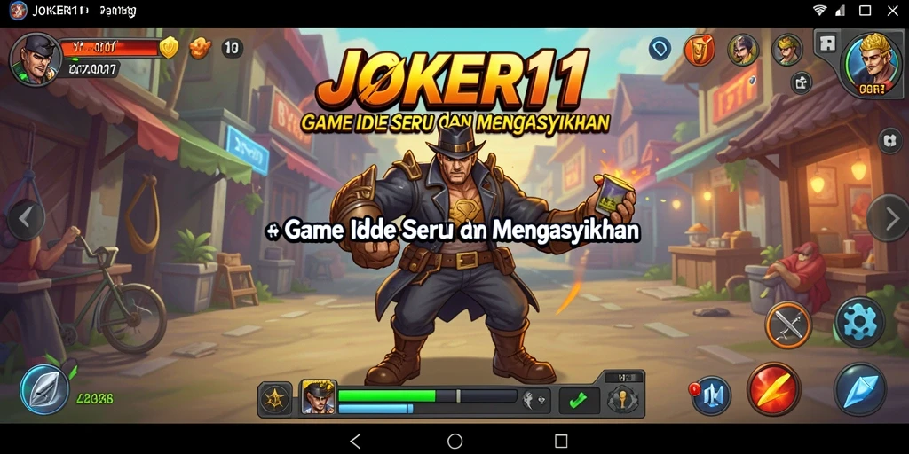 Menampilkan gameplay seru dan interaksi karakter dalam JOKER11.