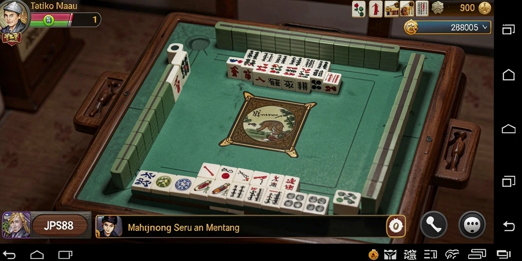 Screenshot JPS88 menampilkan gameplay Mahjong yang seru.