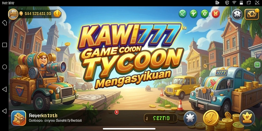 Screenshot gameplay KAWI777 menampilkan manajemen bisnis yang dinamis.