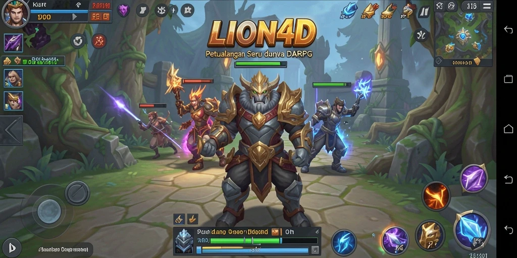 Tampilan gameplay LION4D yang seru dan menegangkan.