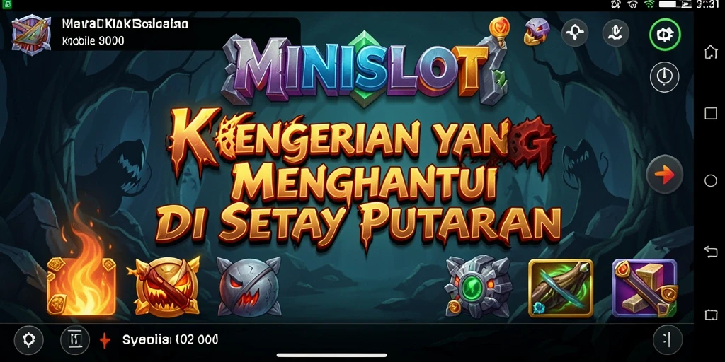 Screenshot gameplay MINISLOT dengan suasana yang mencekam.