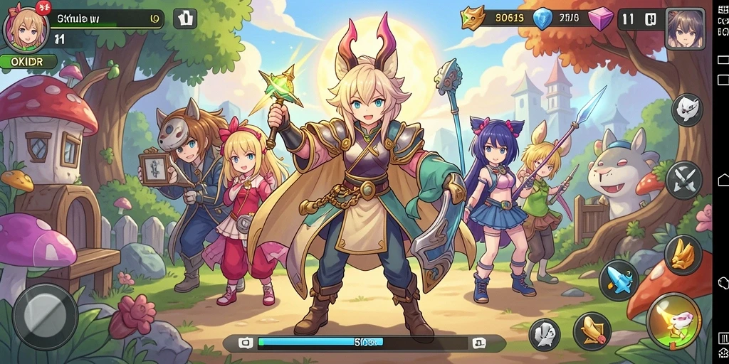 Tangkapan layar <strong>OKIDR</strong> menampilkan aksi seru dalam dunia anime.