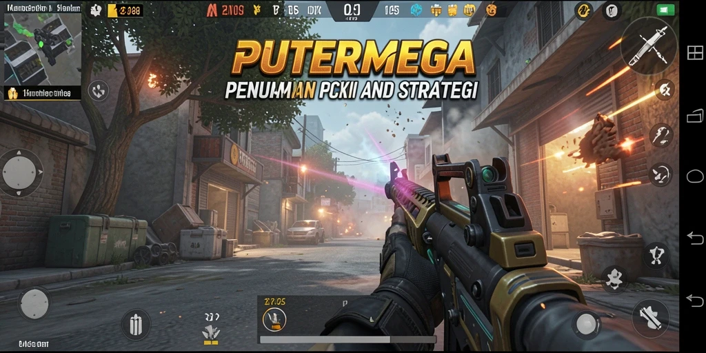 Tangkapan layar utama menampilkan aksi seru dalam permainan FPS.