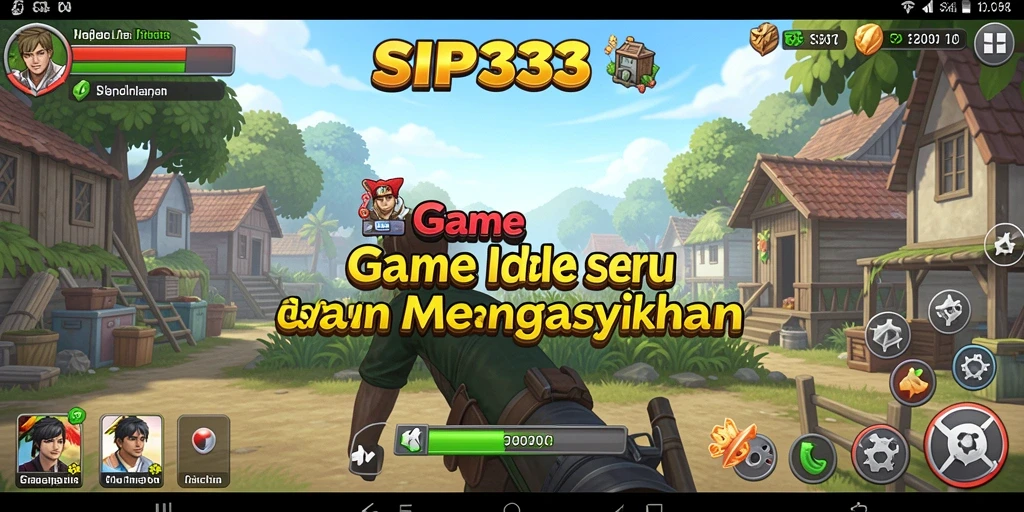 Screenshot SIP33 menampilkan karakter bergerak dalam gameplay Idle yang seru.