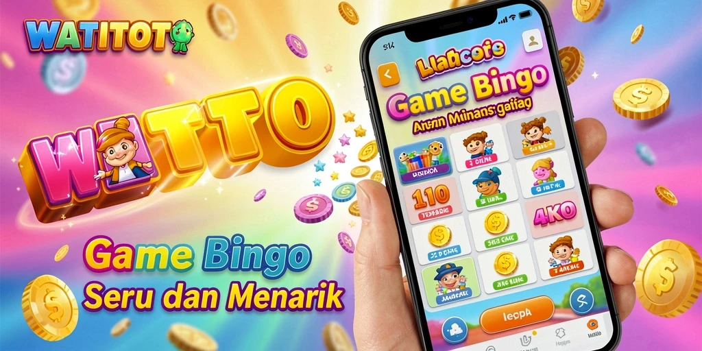 Tampilan gameplay seru dari WATITOTO dengan kartu Bingo.