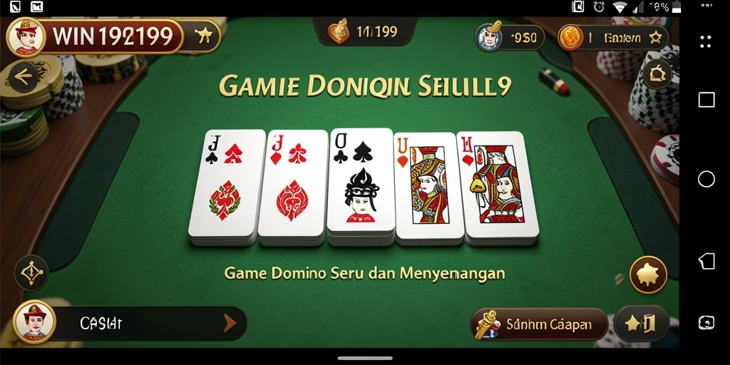 Gambaran menarik dari gameplay Domino di WIN199.